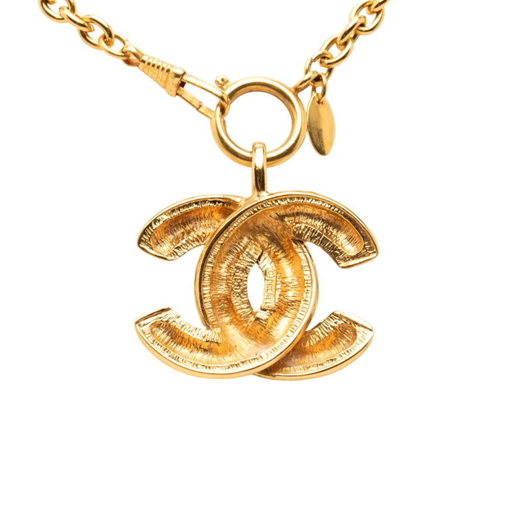 CHANEL Authentic Gold Logo Necklace - Picture 2 of 6